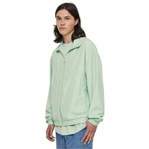 Jacheta cu fermoar si maneci cazute - Verde menta imagine