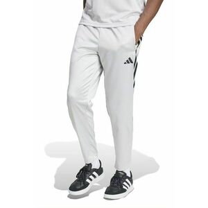 Pantaloni de trening cu logo si buzunare laterale - Negru/Gri deschis imagine