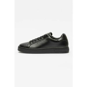 Pantofi sport low-cut de piele - Negru imagine