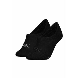 Set de sosete foarte scurte cu imprimeu logo - 2 perechi - Negru stins imagine