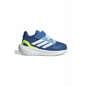Pantofi sport Run Falcon 5 din material textil cu velcro - Alb/Albastru royal imagine