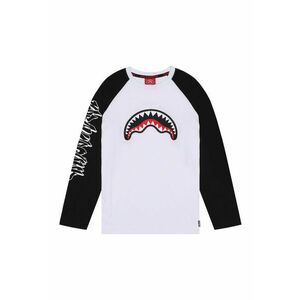 Bluza cu maneci contrastante Graffiti - Negru/Alb optic/Rosu vermillion imagine