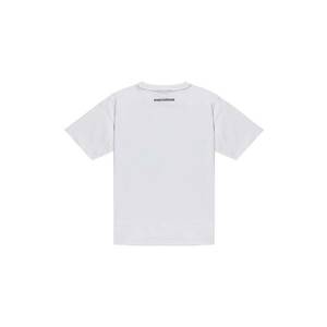 Tricou cu logo pe piept - Alb optic imagine