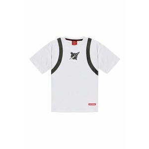 Tricou cu aplicatie din plus Alien - Negru/Alb optic/Verde deschis imagine
