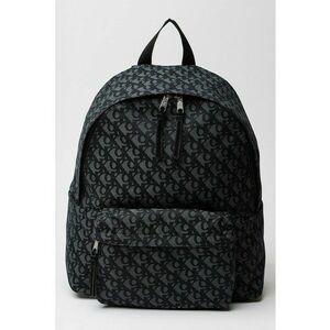 Rucsac cu model si buzunar exterior - Negru/Gri carbune imagine