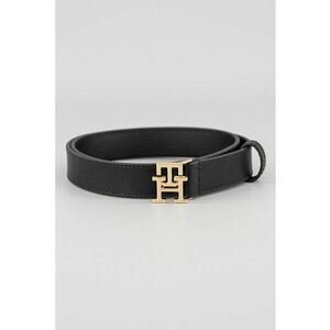 Curea de piele cu catarama cu nit Modern - Negru imagine