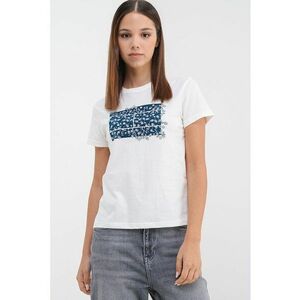 Tricou cu imprimeu logo - Alb imagine