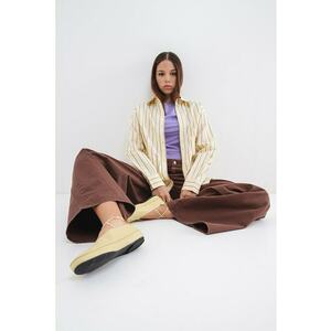 Camasa lejera cu model in dungi - Galben pai imagine