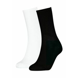 Set de sosete lungi cu striatii - 2 perechi - Negru/Alb optic imagine