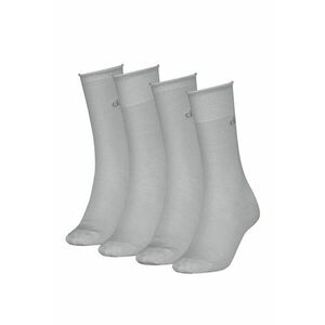 Set de sosete lungi cu aspect stralucitor - 4 perechi - Gri inchis imagine