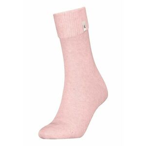 Sosete lungi cu model uni - Roz pastel imagine
