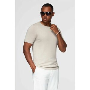 Tricou tricotat fin - Gri deschis imagine