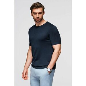 Tricou tricotat fin - Bleumarin imagine