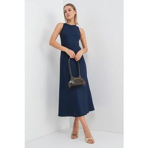 Rochie uni midi - Albastru ultramarin imagine