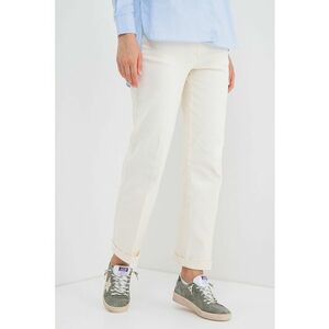 Pantaloni uni drepti - Bej deschis imagine