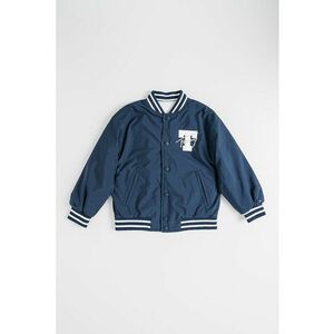 Jacheta bomber reversibila - Alb/Bleumarin imagine