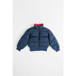 Geaca reversibila cu guler inalt - Bleumarin imagine