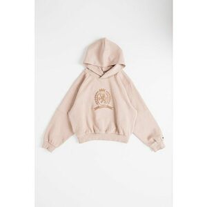 Hanorac cu broderie - Maro camel imagine