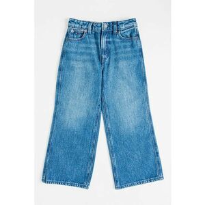 Blugi cu croiala dreapta si talie ajustabila - Albastru inchis imagine