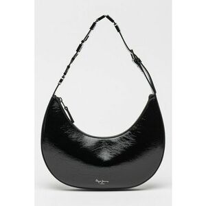 Geanta de piele ecologica in forma de luna - Negru imagine