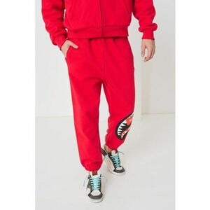 Pantaloni de trening din bumbac relaxed fit - Rosu imagine