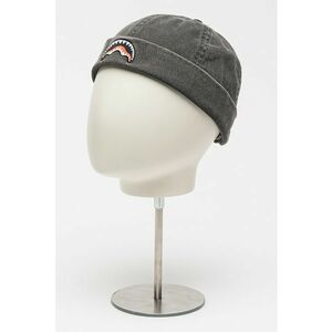 Caciula de bumbac cu model grafic - Gri inchis melange imagine