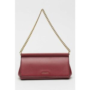 Geanta de piele cu bareta de lant Carmine - Violet tyrian imagine