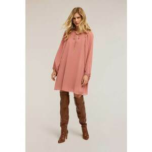 Rochie lejera cu maneci lungi - Roz prafuit imagine