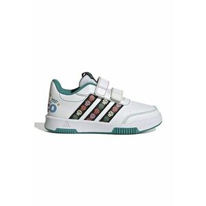 Pantofi sport cu velcro si garnituri cu imprimeu - Negru/Alb optic/Verde persan imagine