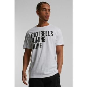 Tricou de bumbac cu imprimeu text - Alb imagine