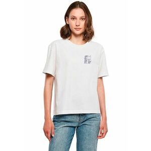 Tricou cu imprimeu pe spate - Alb imagine