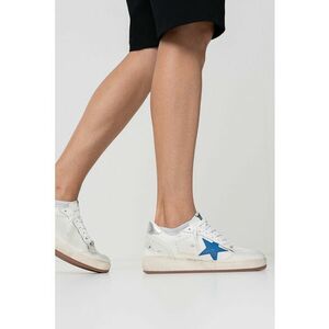 Pantofi sport Ballstar 2 din piele cu aspect uzat - Alb imagine