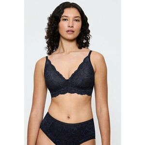 Sutien din dantela cu cupe triunghiulare Amourette Charm - Bleumarin imagine