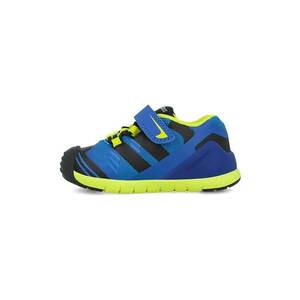 Pantofi sport low-cut cu velcro - Negru/Albastru royal/Verde lime imagine