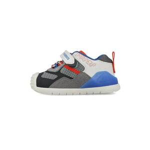 Pantofi sport colorblock - Alb/Albastru/Gri inchis imagine