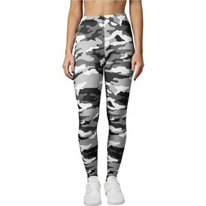 Colanti cu model camuflaj - Alb/Negru/Gri imagine