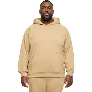 Hanorac din amestec de bumbac cu buzunar kangaroo - Caramel imagine