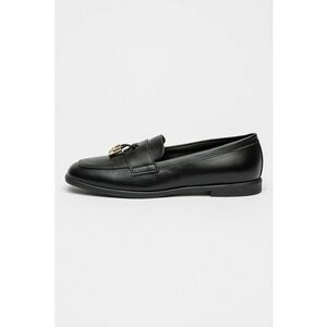 Pantofi loafer de piele Goccia - Negru imagine