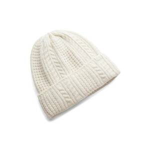 Caciuala cu model torsade Halftime - Alb murdar imagine