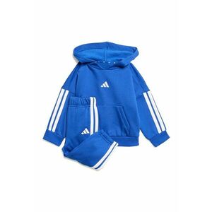 Trening din amestec de bumbac cu gluga - Alb/Albastru imagine