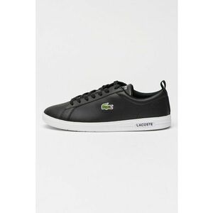Pantofi sport din piele si piele ecologica cu detaliu logo Court Base - Negru imagine