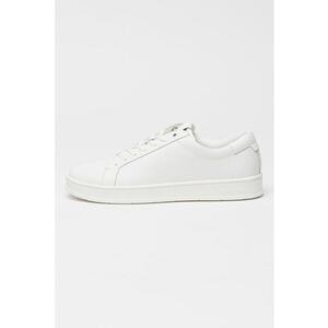 Pantofi sport low-cut din piele - Alb optic imagine