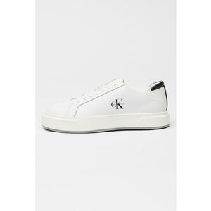 Pantofi sport din piele cu logo - Alb imagine