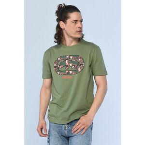 Tricou regular fit cu imprimeu logo Thane - Kaki imagine