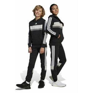 Pantaloni de trening din amestec de bumbac cu logo - Alb/Negru/Gri imagine