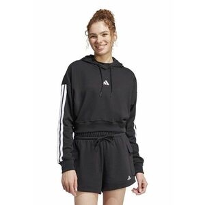 Hanorac crop cu logo - Alb/Negru imagine