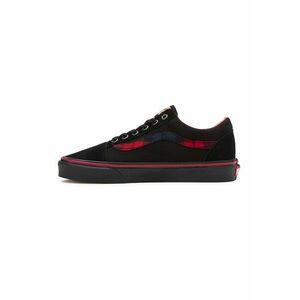 Pantofi sport de piele intoarsa si panza Old Skool 90s Grunge - Rosu/Negru imagine