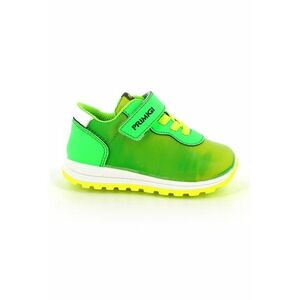 Pantofi sport de piele ecologica cu velcro - Galben/Verde neon imagine