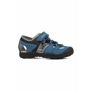 Sandale cu velcro si model colorblock Veniett - Negru/Albastru deschis imagine
