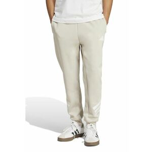 Pantaloni de trening din amestec de bumbac cu logo - Alb fildes imagine